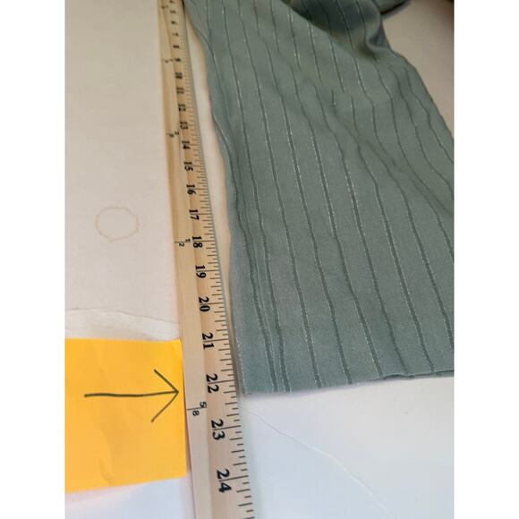 Soft Surroundings Linen Pants PM Coastal Grandma Resort Metallic Thread - Picture 9 of 11